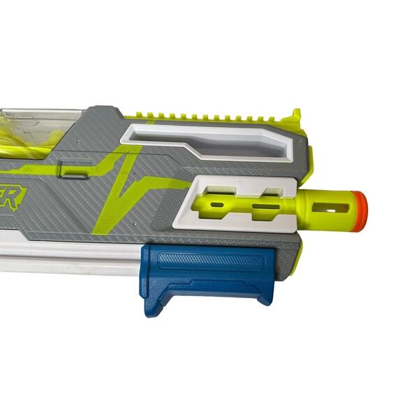 Nerf Hyper Siege-50 Pump-Action Toy Gun Blaster & 2 Reload Canister w/Rounds - Picture 5 of 12